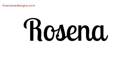 Handwritten Name Tattoo Designs Rosena Free Download
