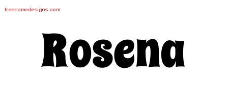 Groovy Name Tattoo Designs Rosena Free Lettering