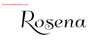 Elegant Name Tattoo Designs Rosena Free Graphic