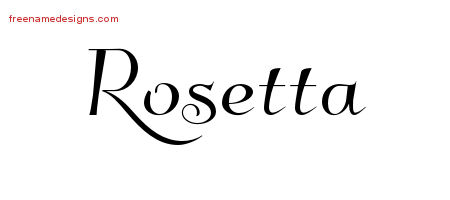 Elegant Name Tattoo Designs Rosetta Free Graphic