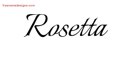 Calligraphic Name Tattoo Designs Rosetta Download Free