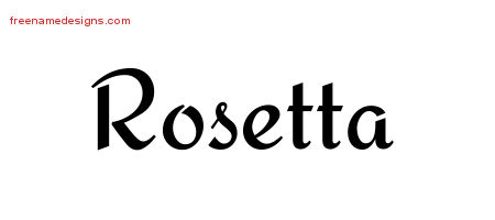 Calligraphic Stylish Name Tattoo Designs Rosetta Download Free
