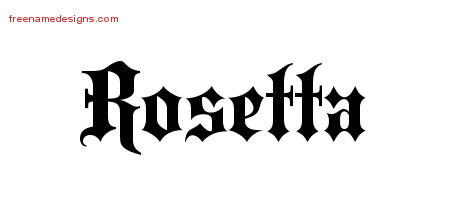 Old English Name Tattoo Designs Rosetta Free