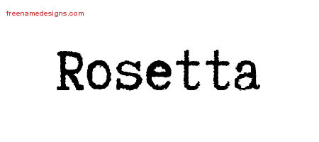 Typewriter Name Tattoo Designs Rosetta Free Download