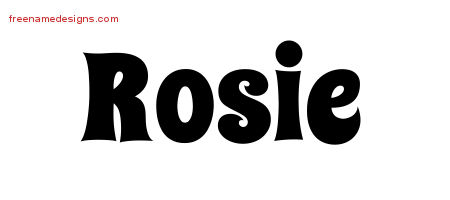 Groovy Name Tattoo Designs Rosie Free Lettering