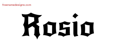 Gothic Name Tattoo Designs Rosio Free Graphic