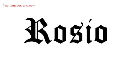 Blackletter Name Tattoo Designs Rosio Graphic Download