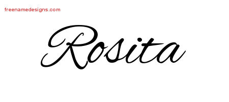 Cursive Name Tattoo Designs Rosita Download Free