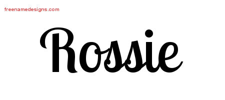 Handwritten Name Tattoo Designs Rossie Free Download