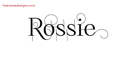 Decorated Name Tattoo Designs Rossie Free