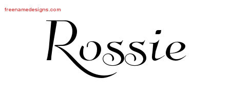 Elegant Name Tattoo Designs Rossie Free Graphic