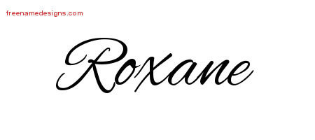 Cursive Name Tattoo Designs Roxane Download Free