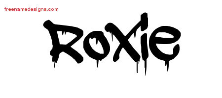 Graffiti Name Tattoo Designs Roxie Free Lettering