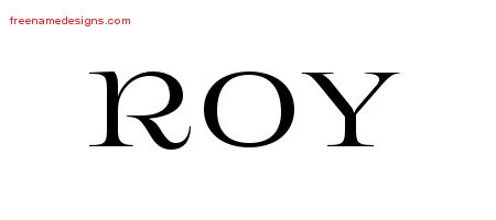Flourishes Name Tattoo Designs Roy Graphic Download