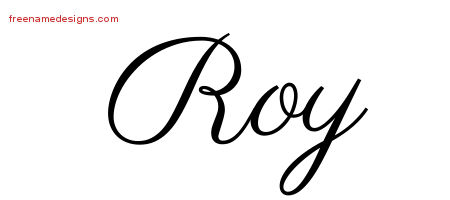 Classic Name Tattoo Designs Roy Printable