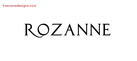 Regal Victorian Name Tattoo Designs Rozanne Graphic Download Regal Victorian Name Tattoo Designs Rozanne Graphic Download
