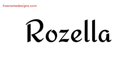 Calligraphic Stylish Name Tattoo Designs Rozella Download Free