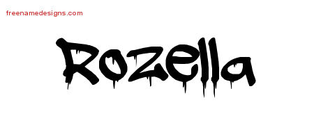 Graffiti Name Tattoo Designs Rozella Free Lettering