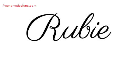Classic Name Tattoo Designs Rubie Graphic Download