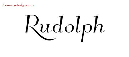 Elegant Name Tattoo Designs Rudolph Download Free