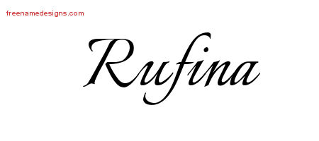 Calligraphic Name Tattoo Designs Rufina Download Free