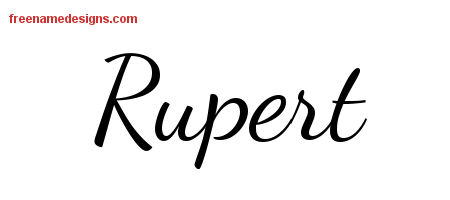 Lively Script Name Tattoo Designs Rupert Free Download