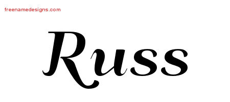 Art Deco Name Tattoo Designs Russ Graphic Download