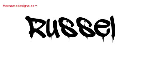 Graffiti Name Tattoo Designs Russel Free