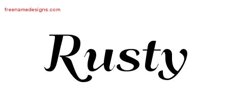 Art Deco Name Tattoo Designs Rusty Graphic Download