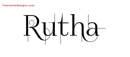 Decorated Name Tattoo Designs Rutha Free
