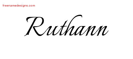 Calligraphic Name Tattoo Designs Ruthann Download Free