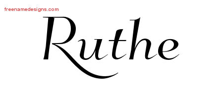 Elegant Name Tattoo Designs Ruthe Free Graphic