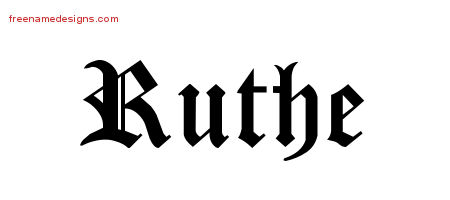 Blackletter Name Tattoo Designs Ruthe Graphic Download