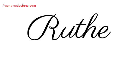 Classic Name Tattoo Designs Ruthe Graphic Download