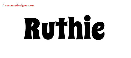 Groovy Name Tattoo Designs Ruthie Free Lettering