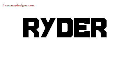Titling Name Tattoo Designs Ryder Free Download