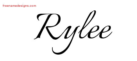 Calligraphic Name Tattoo Designs Rylee Download Free