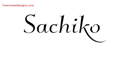 Elegant Name Tattoo Designs Sachiko Free Graphic