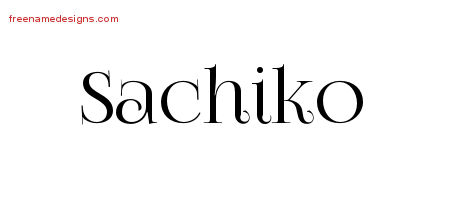 Vintage Name Tattoo Designs Sachiko Free Download