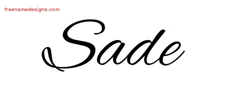 Cursive Name Tattoo Designs Sade Download Free