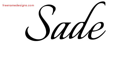 Calligraphic Name Tattoo Designs Sade Download Free