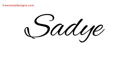 Cursive Name Tattoo Designs Sadye Download Free