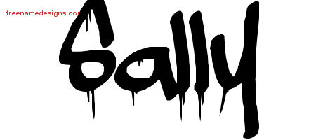 Graffiti Name Tattoo Designs Sally Free Lettering