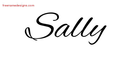 Cursive Name Tattoo Designs Sally Download Free