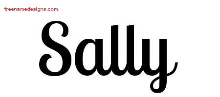 Handwritten Name Tattoo Designs Sally Free Download