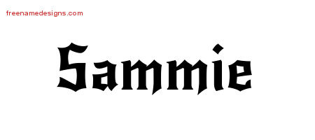 Gothic Name Tattoo Designs Sammie Free Graphic