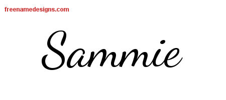 Lively Script Name Tattoo Designs Sammie Free Printout