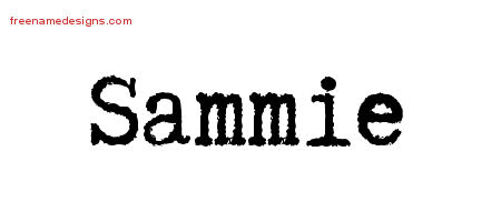 Typewriter Name Tattoo Designs Sammie Free Printout
