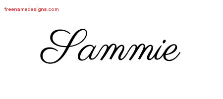 Classic Name Tattoo Designs Sammie Graphic Download