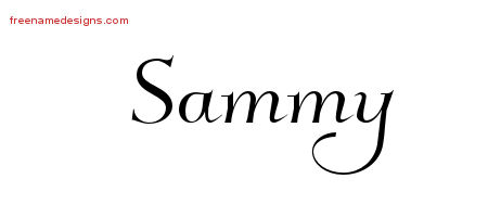 Elegant Name Tattoo Designs Sammy Free Graphic
